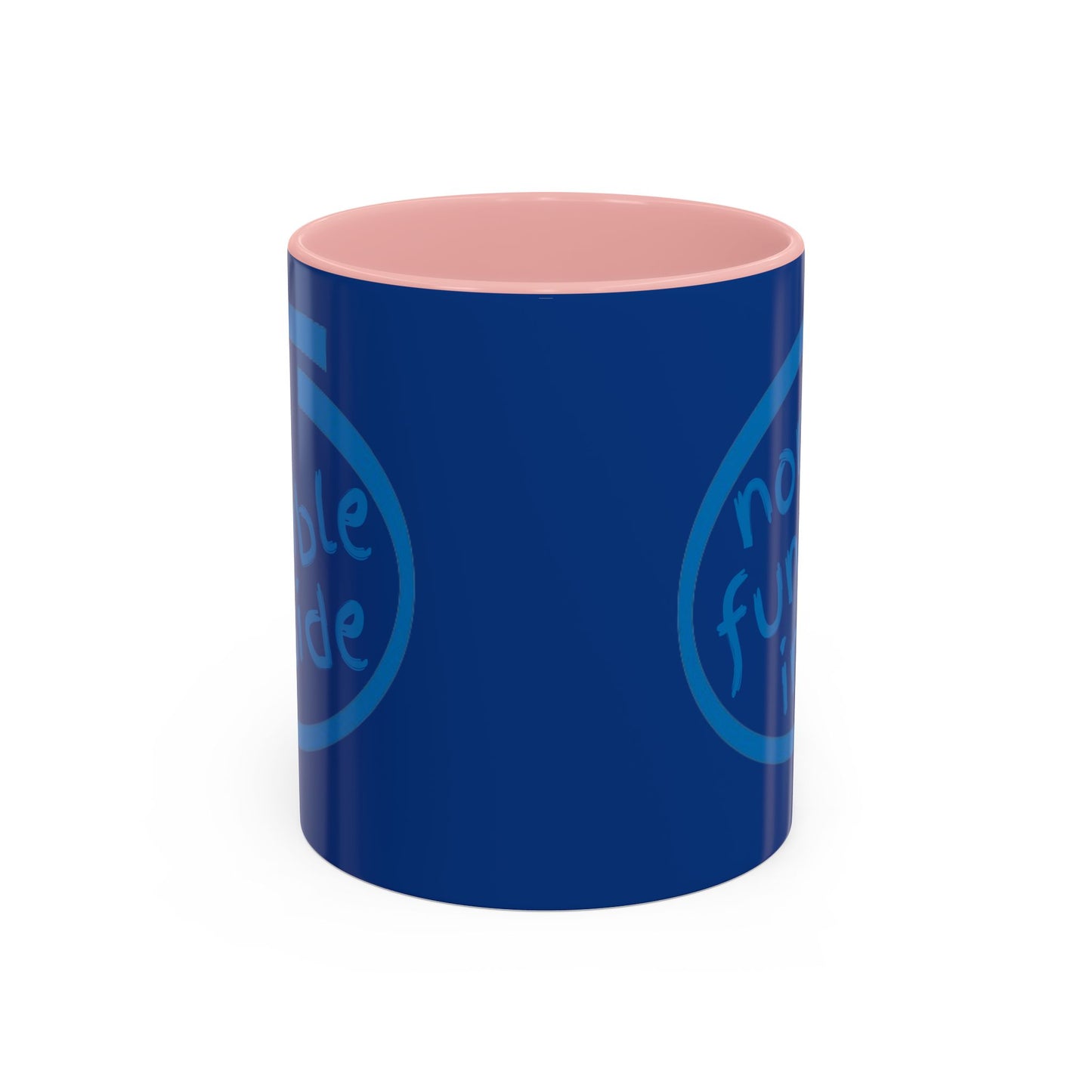 Non-Fungible Inside Dark Blue Accent Mug by cypherpunkgear.com