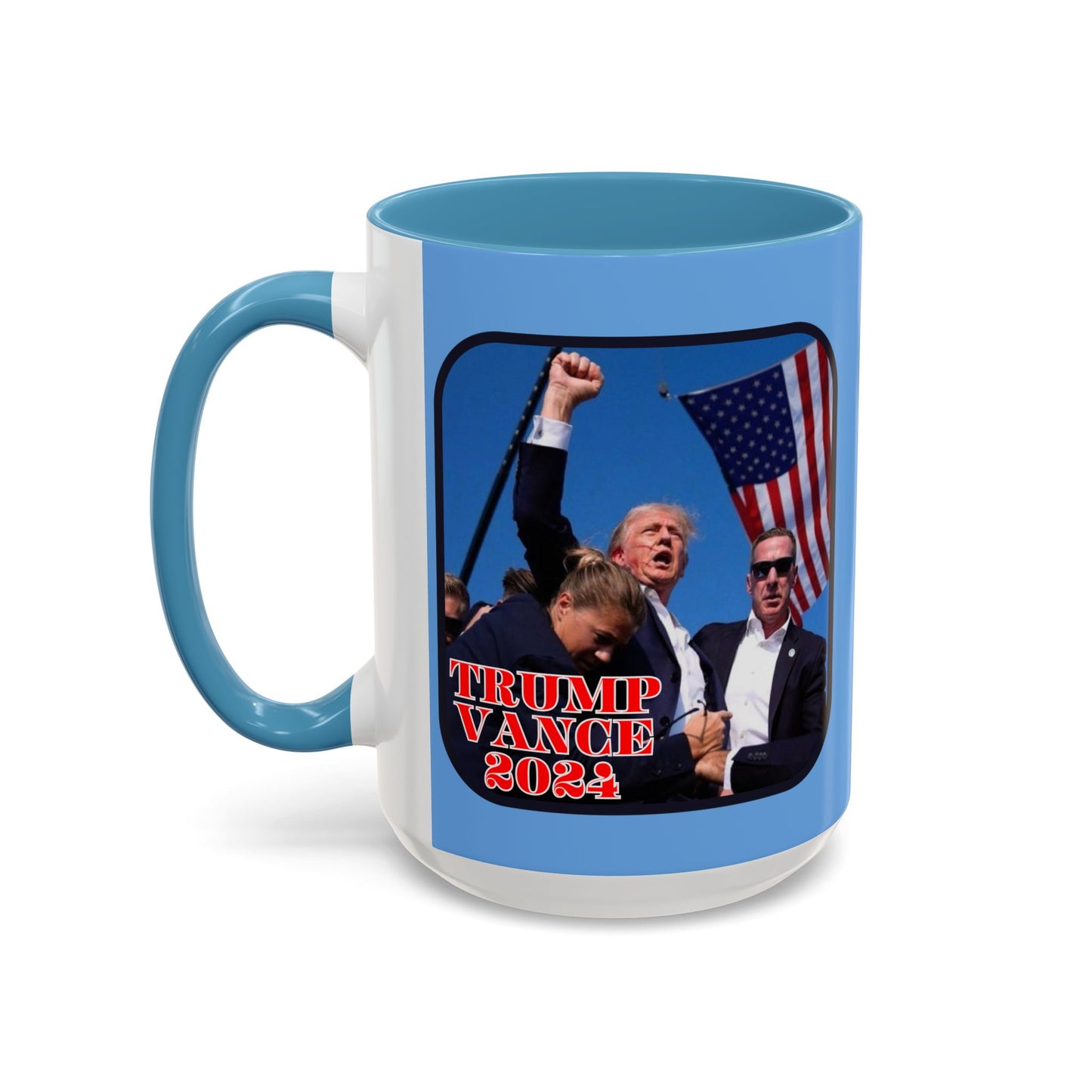 Trump and Vance 2024 Accent Mug by cypherpunkgear