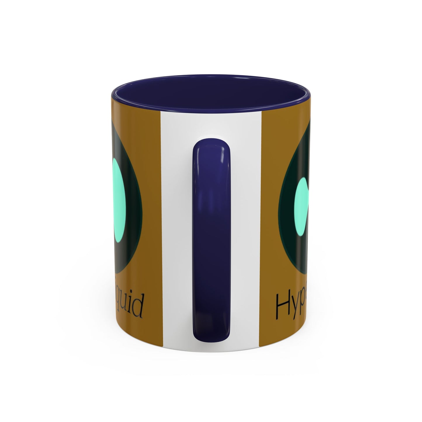 Hyperliquid Black font Brown Accent Mug by cypherpunkgear.com