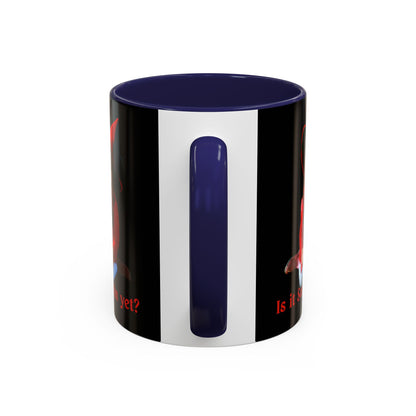Is it Samhain yet? Black Accent Mug by CreepyCrafts.boo
