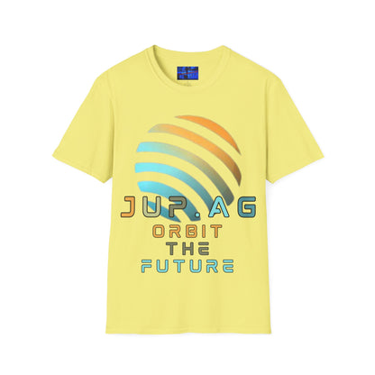 Jupiter (JUP) Orbit the Future Light colors Unisex T-Shirt by cypherpunkgear.com