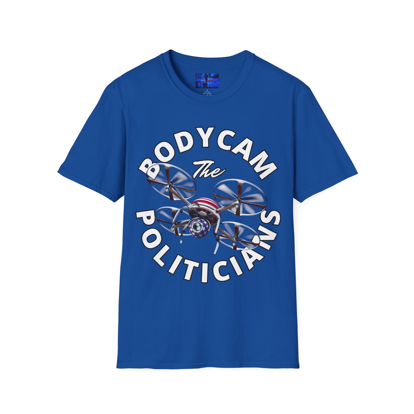 Bodycam the Politicians Drone Dark colors Unisex T-Shirt by cypherpunkgear.com