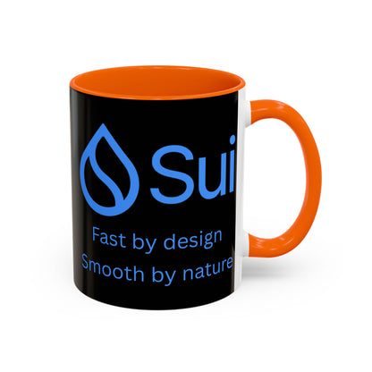 SUI Black Accent Mug by cypherpunkgear.com