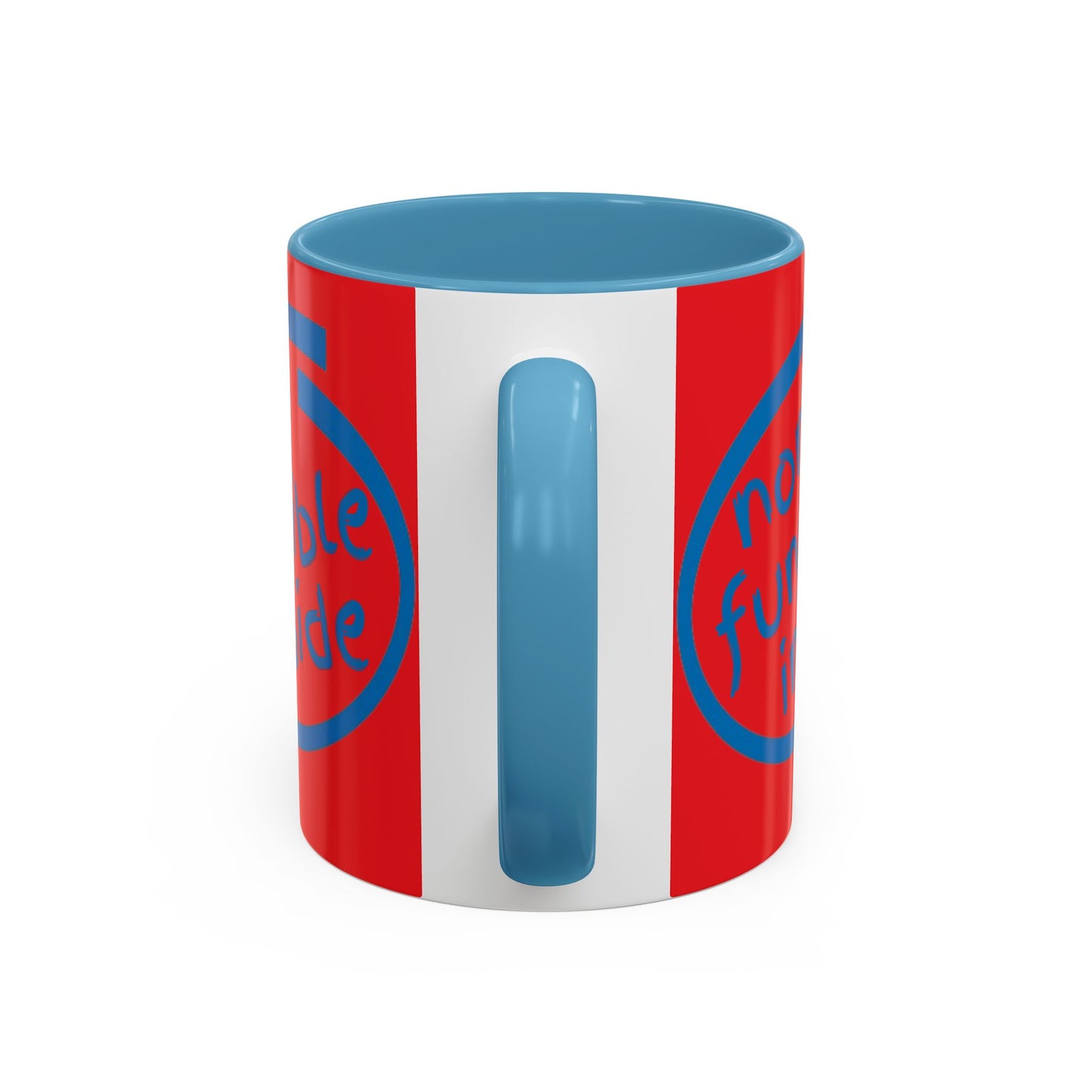 Non-Fungible Inside Red Accent Mug by cypherpunkgear.com