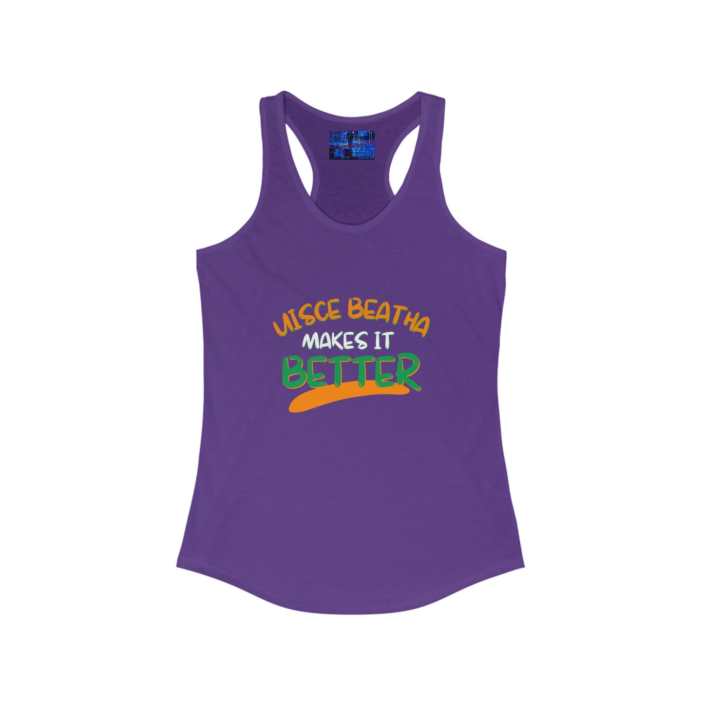 Uisce Beatha makes it better OWGfont Women's Racerback Tank Top by cypherpunkgear.com