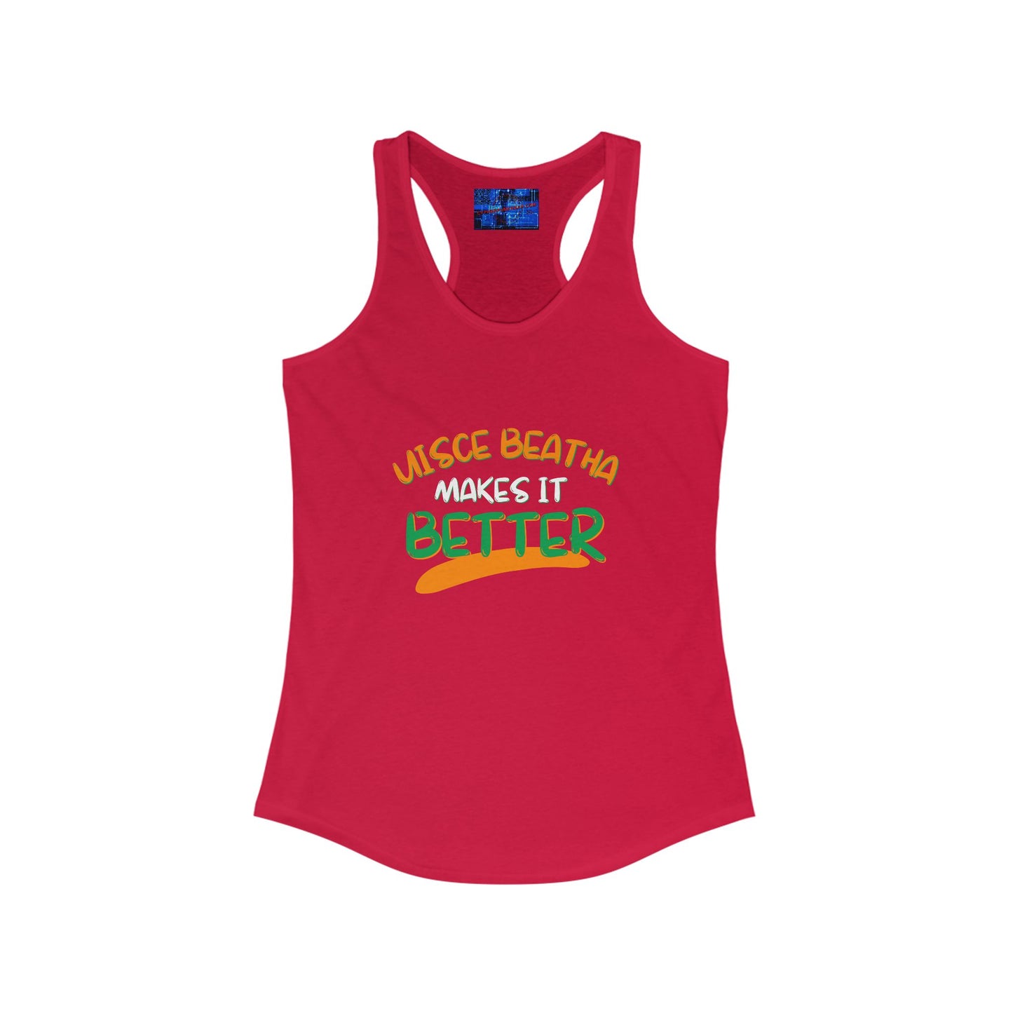 Uisce Beatha makes it better OWGfont Women's Racerback Tank Top by cypherpunkgear.com