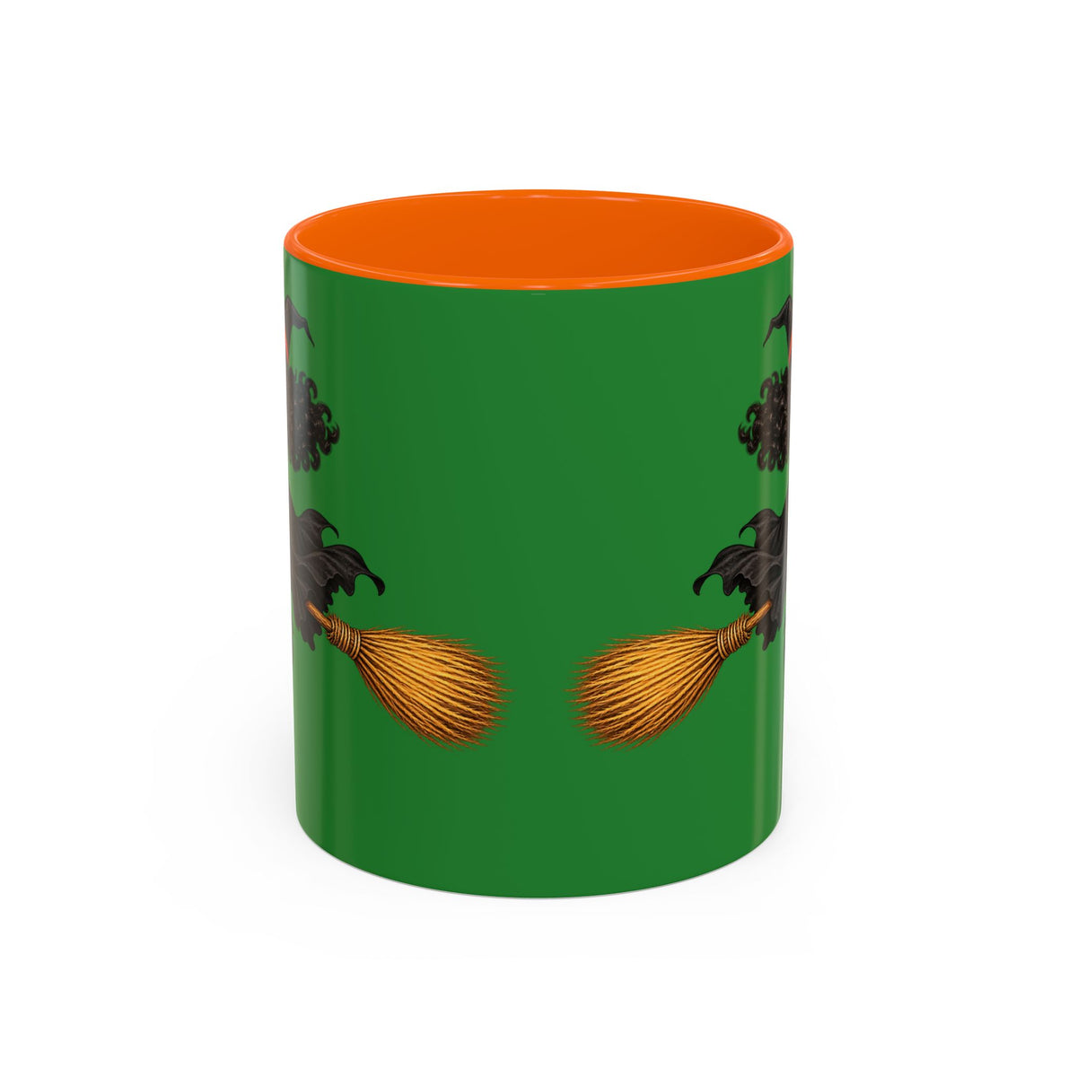 Velvet Vex Green Accent Mug by CreepyCrafts.boo