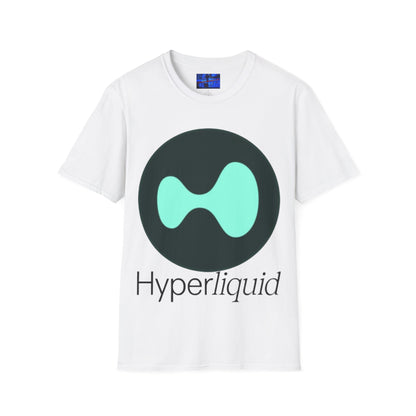 Hyperliquid Black font Unisex T-Shirt by cypherpunkgear.com