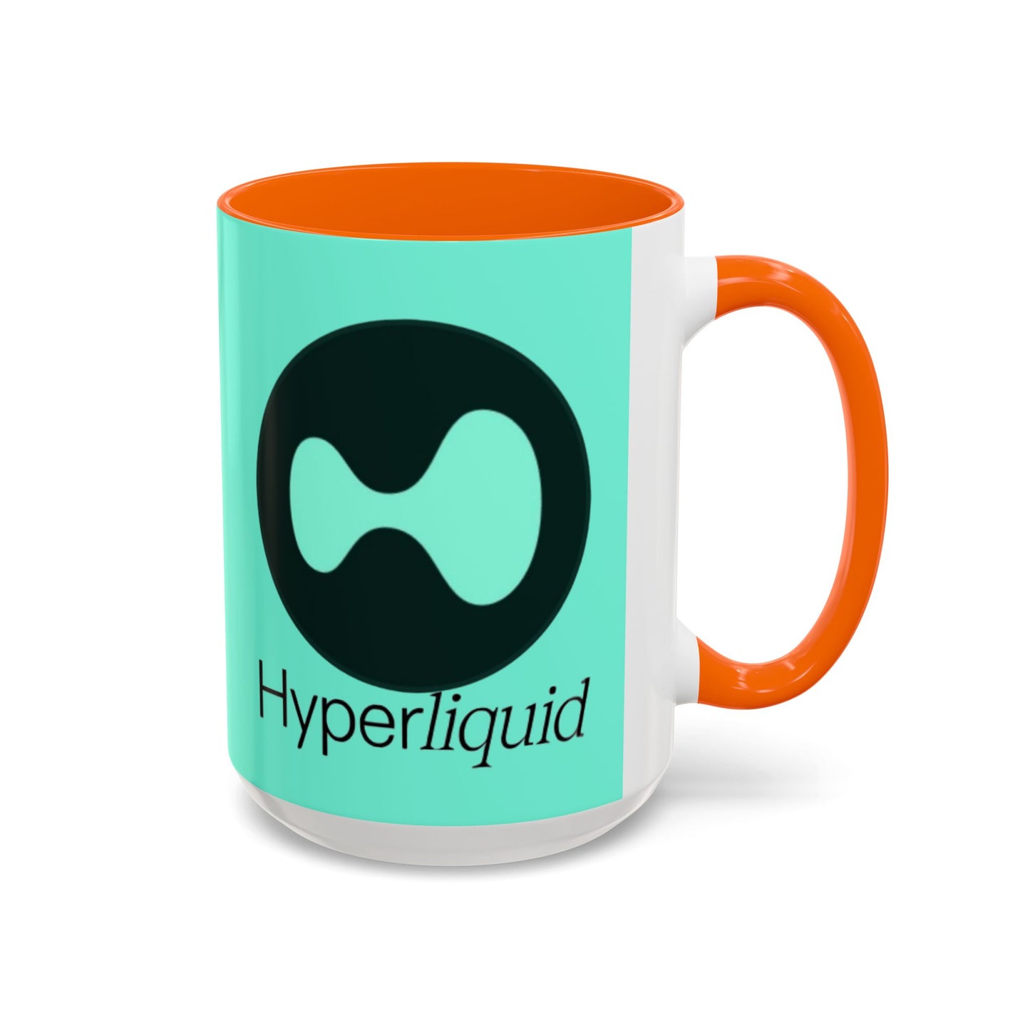 Hyperliquid Black font Light Hyperliquid Accent Mug by cypherpunkgear.com