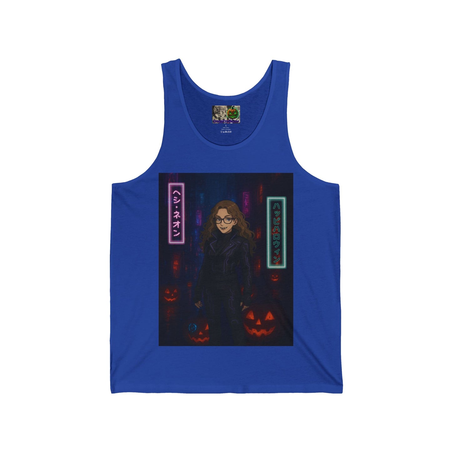 Hethyr Neon Unisex Jersey Tank Top by CreepyCrafts.boo