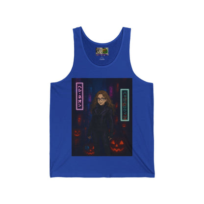 Hethyr Neon Unisex Jersey Tank Top by CreepyCrafts.boo