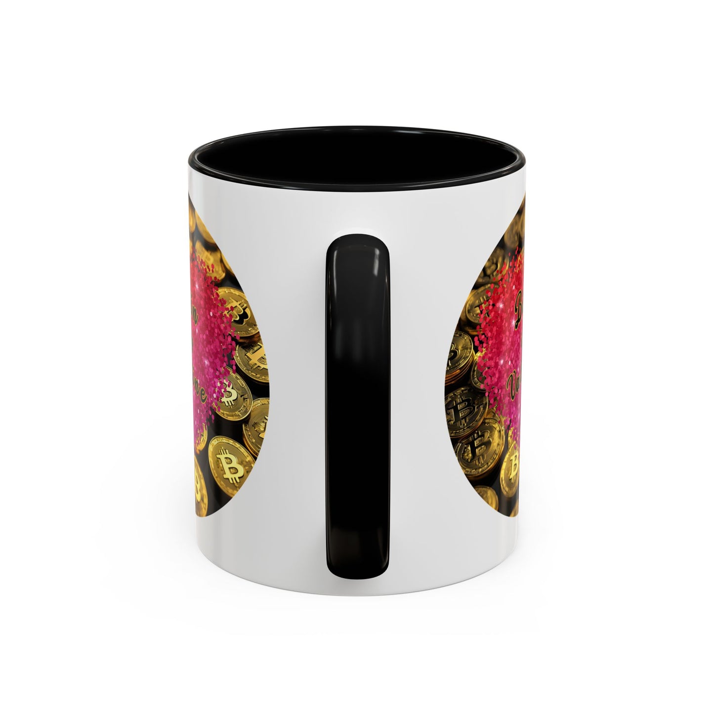 Bitcoin is My Valentine White Accent Mug by cypherpunkgear.com