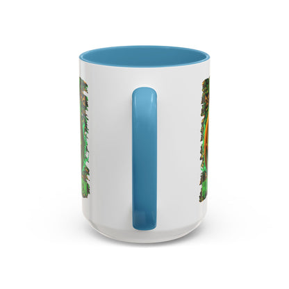 Happy Halloween Green Jack White Accent Mug by CreepyCrafts.boo