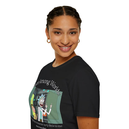 Peace Among Worlds! Dark colors Unisex T-Shirt by cypherpunkgear.com