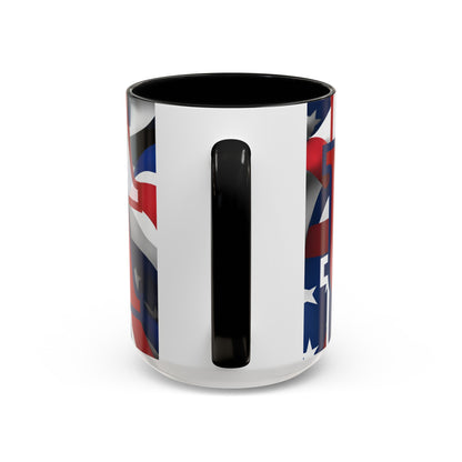 USA! USA! USA RDfont Patriot Accent Mug by cypherpunkgear