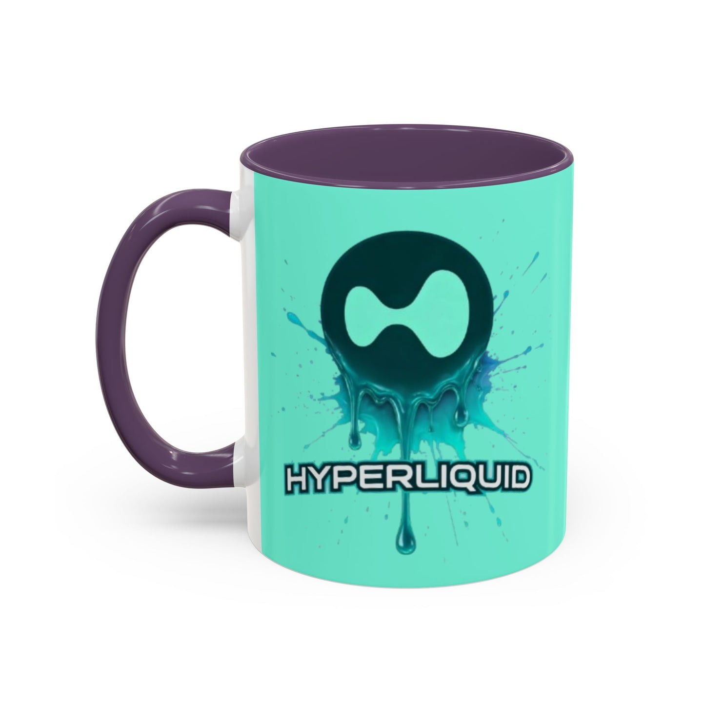 HYPE Drip Light Hyperliquid Accent Mug by cypherpunkgear.com