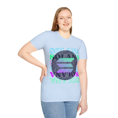 ¡Solana! ¡Solana! Solana por cypherpunkgear! Camiseta unisex de estilo suave
