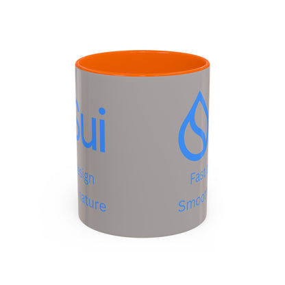 SUI Grey Accent Mug by cypherpunkgear.com