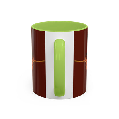 Velvet Vex Brown Accent Mug by CreepyCrafts.boo