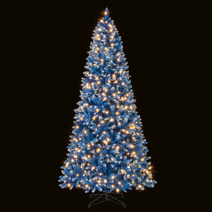 6/7/8/9 FT Artificial Christmas Tree with 767 Snowy Branch Tips