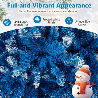 6/7/8/9 FT Artificial Christmas Tree with 767 Snowy Branch Tips