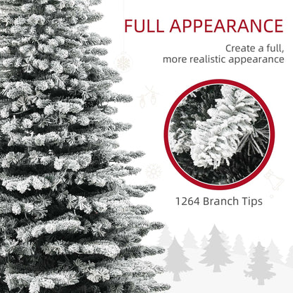 7.5ft Snow Flocked Artificial Christmas Tree