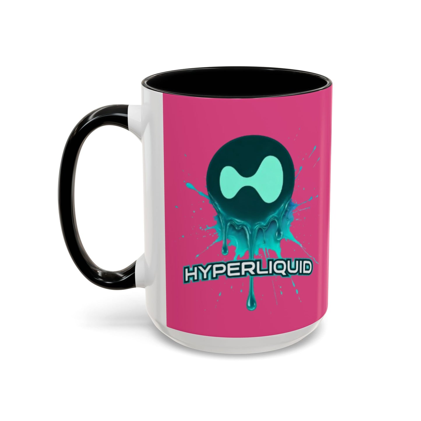 HYPE Drip Pink Accent Mug by cypherpunkgear.com