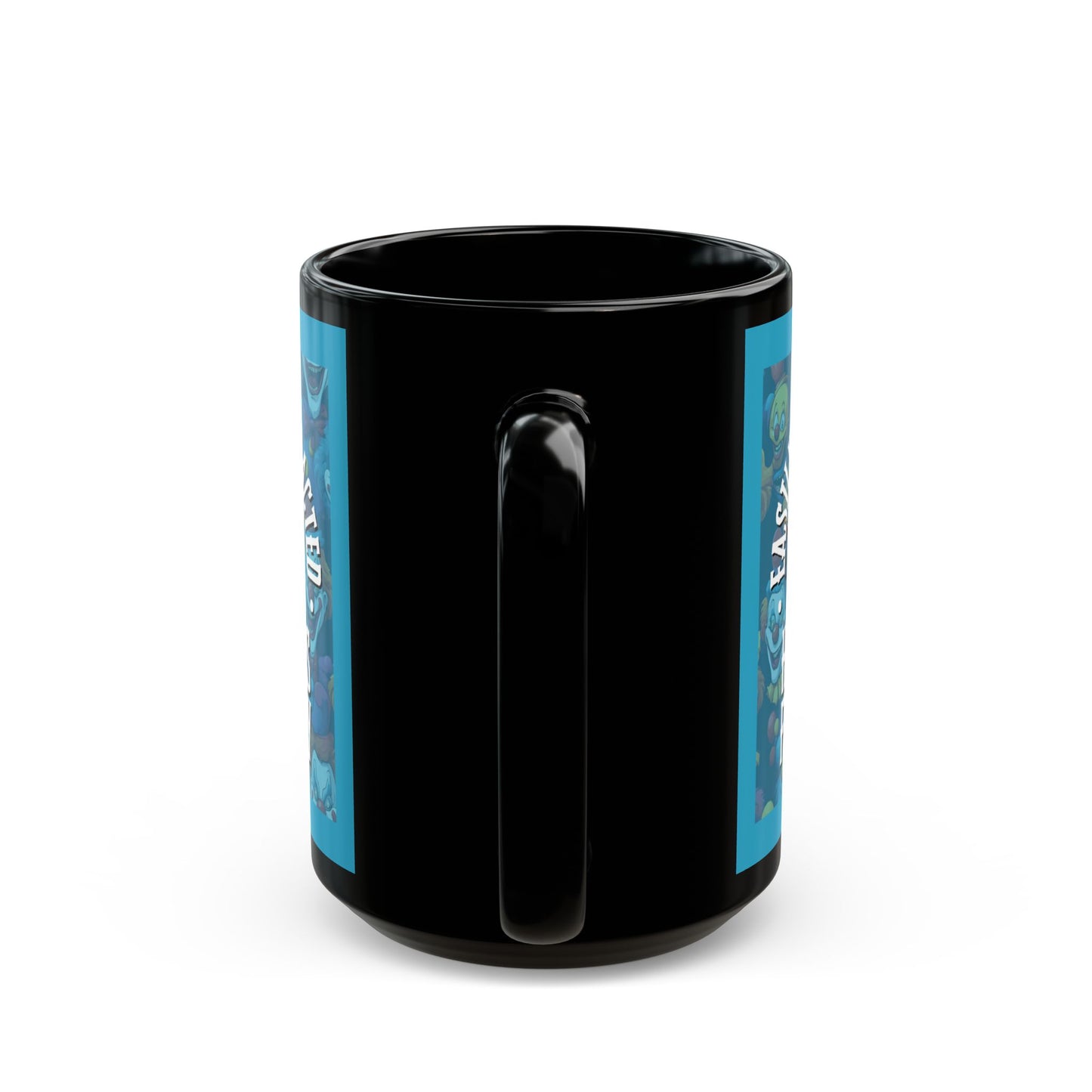 Easily Distracted by Heinous Fuckery Little Jinx Turquoise Mug by cypherpunkgear.com