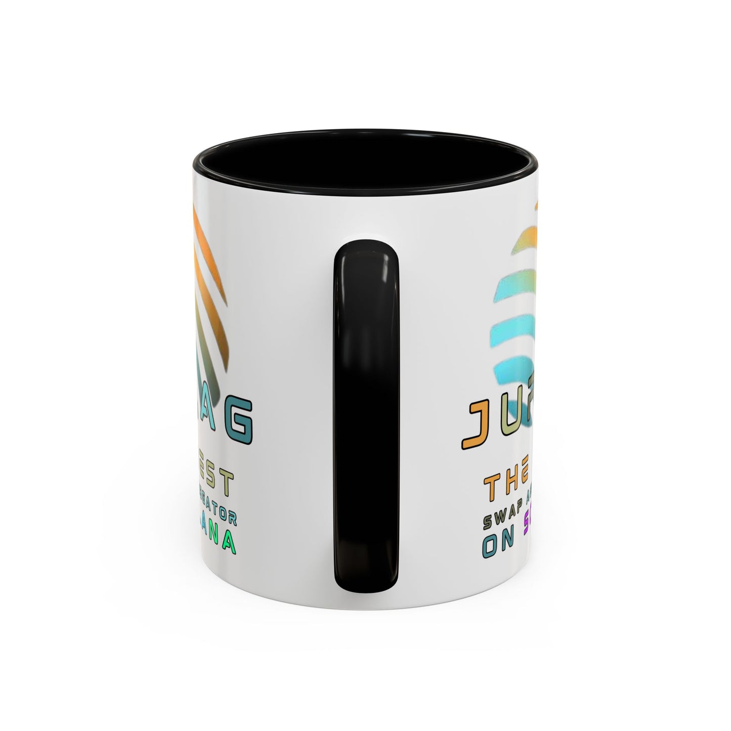 Jupiter (JUP) the best aggregator on Solana Accent Mug by cypherpunkgear