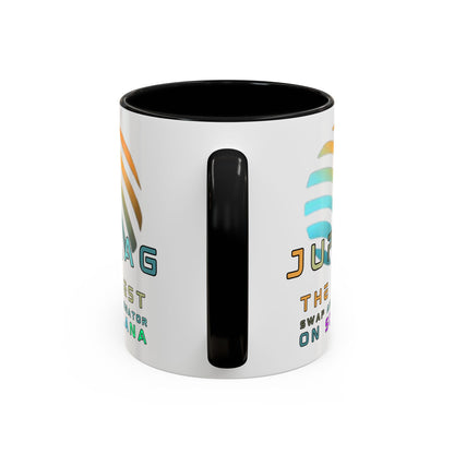 Jupiter (JUP) the best aggregator on Solana Accent Mug by cypherpunkgear