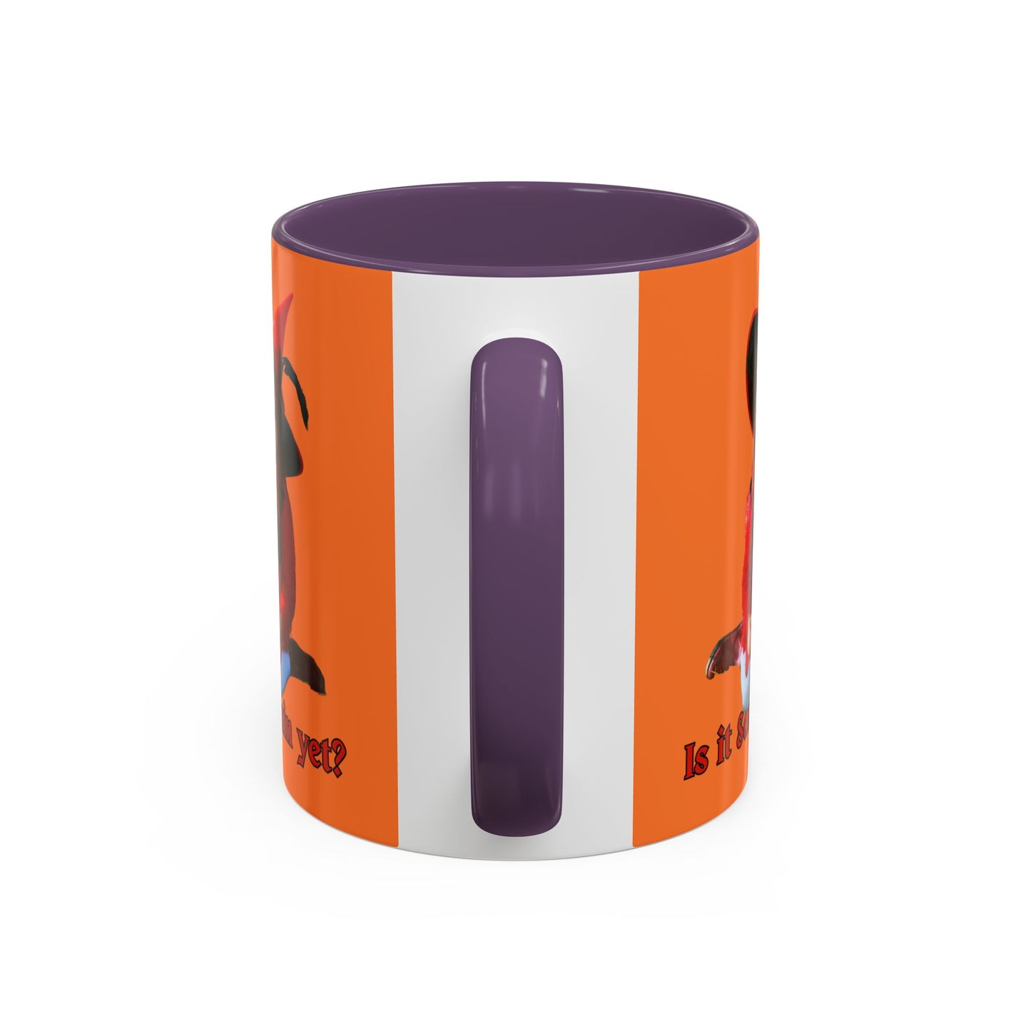 Is it Samhain yet? Orange Accent Mug by CreepyCrafts.boo