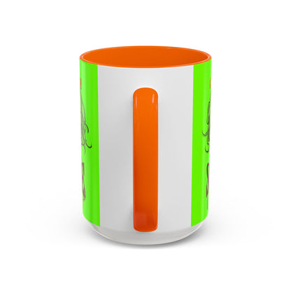 Caution, Savage Light Green Accent Mug by cypherpunkgear.com
