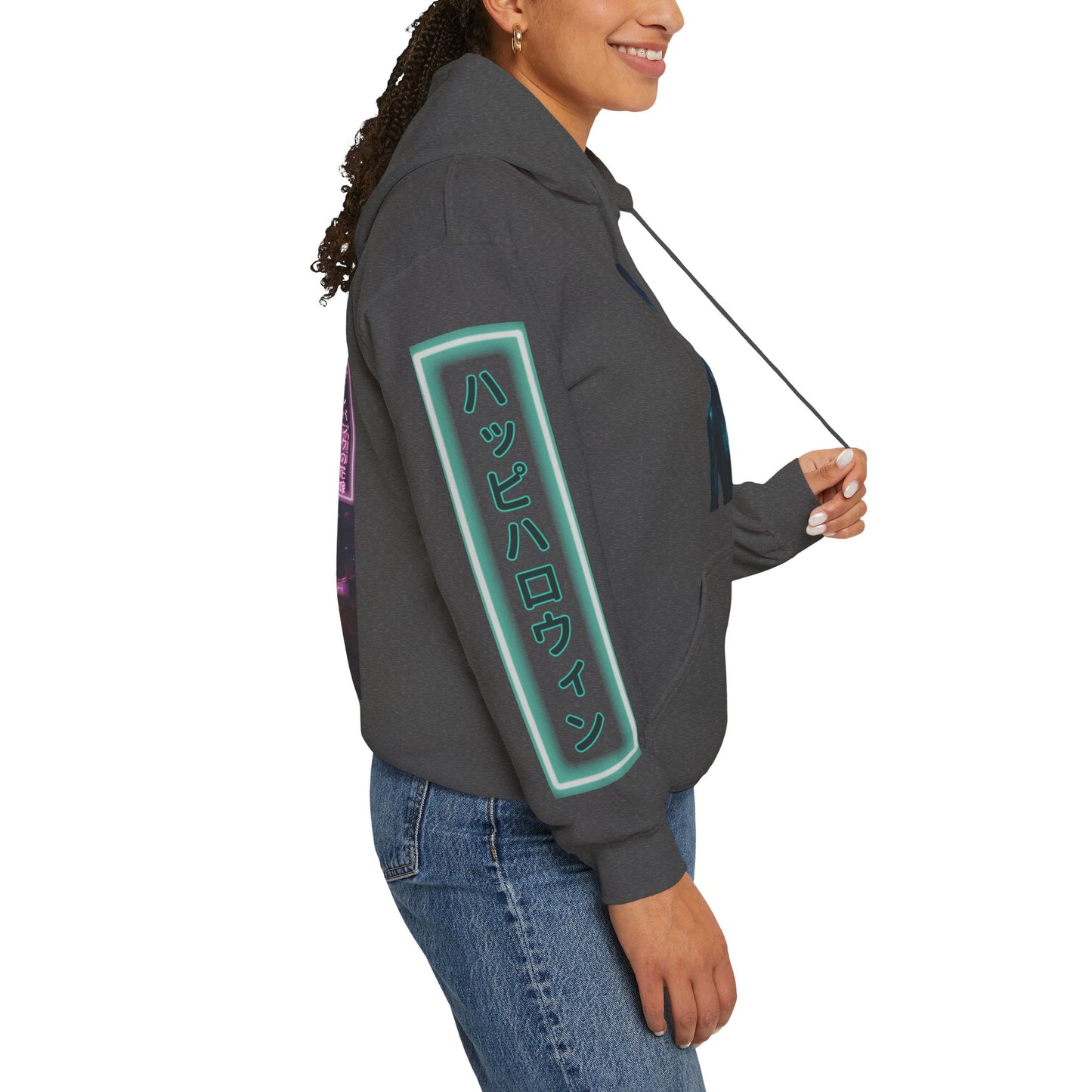 Neon Bride of Frankenstein Hoodie Unisex Hooded Sweatshirt by CreepyCrafts.boo