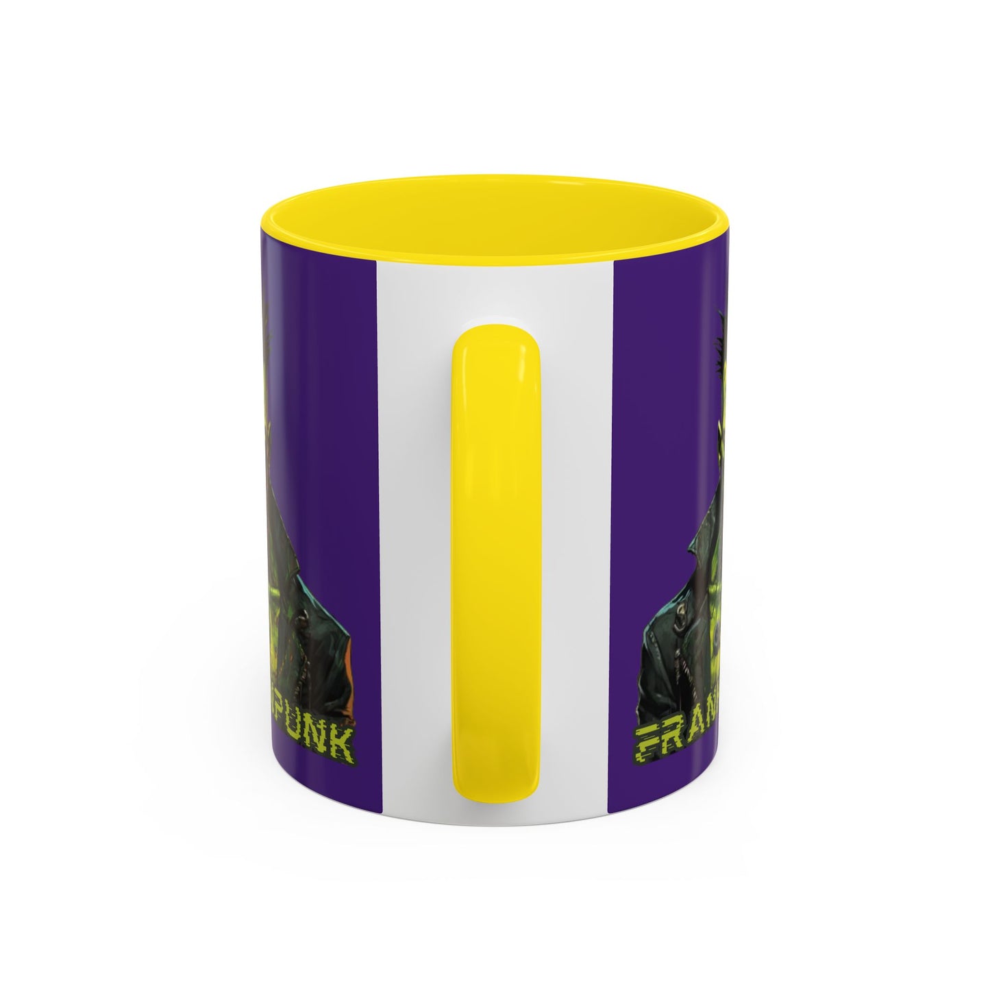 Frankenpunk Purple Accent Mug by CreepyCrafts.boo