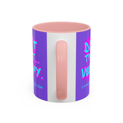 Don't Trust...Verify. Light Purple Accent Mug by cypherpunkgear.com