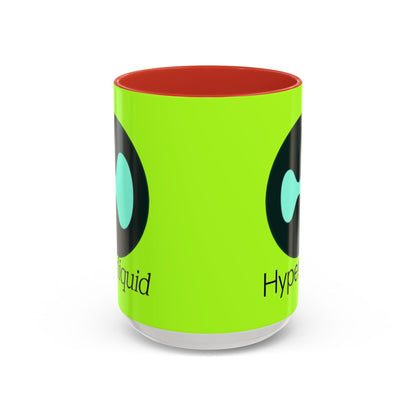 Hyperliquid Black font Green Accent Mug by cypherpunkgear.com