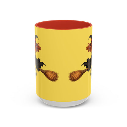 Hazel Hex Yellow Accent Mug by CreepyCrafts.boo