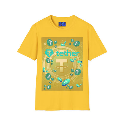 Tether Light colors Unisex T-Shirt by cypherpunkgear.com