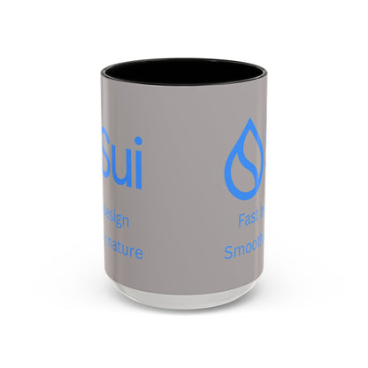 SUI Grey Accent Mug by cypherpunkgear.com