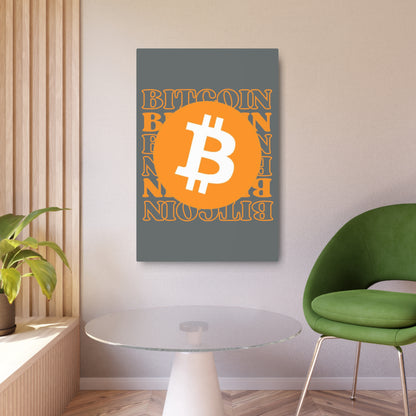 Bitcoin Bitcoin Bitcoin (BTC) Metal Art Sign by cypherpunkgear