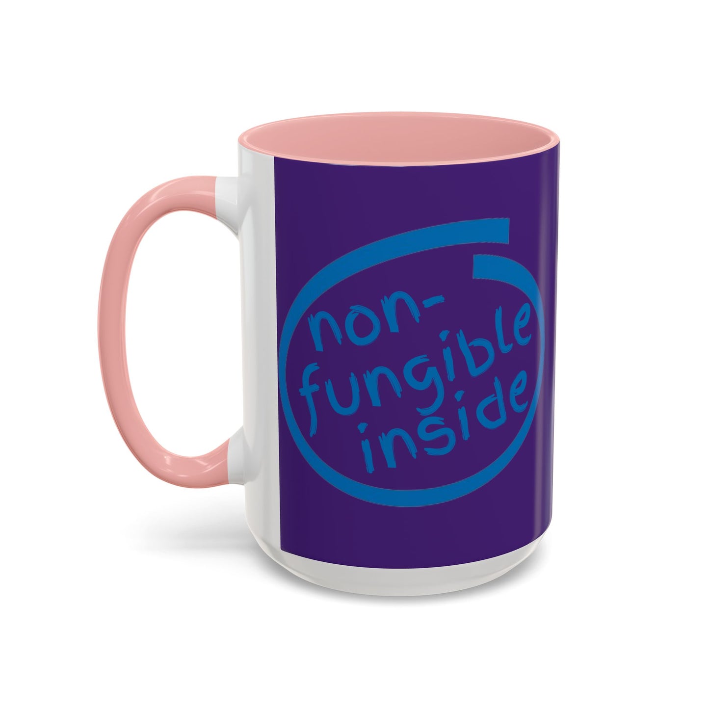 Non-Fungible Inside Purple Accent Mug by cypherpunkgear.com