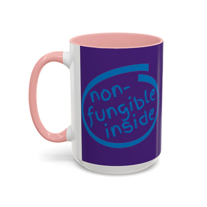 Non-Fungible Inside Purple Accent Mug by cypherpunkgear.com