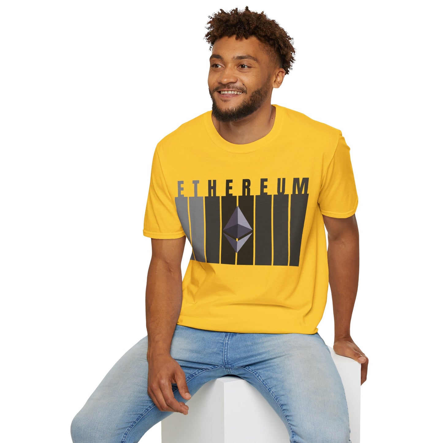 Ethereum (ETH) Light colors Unisex T-Shirt by cypherpunkgear.com