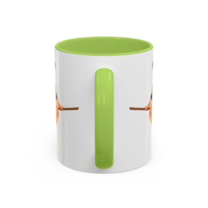 Hazel Hex White Accent Mug by CreepyCrafts.boo