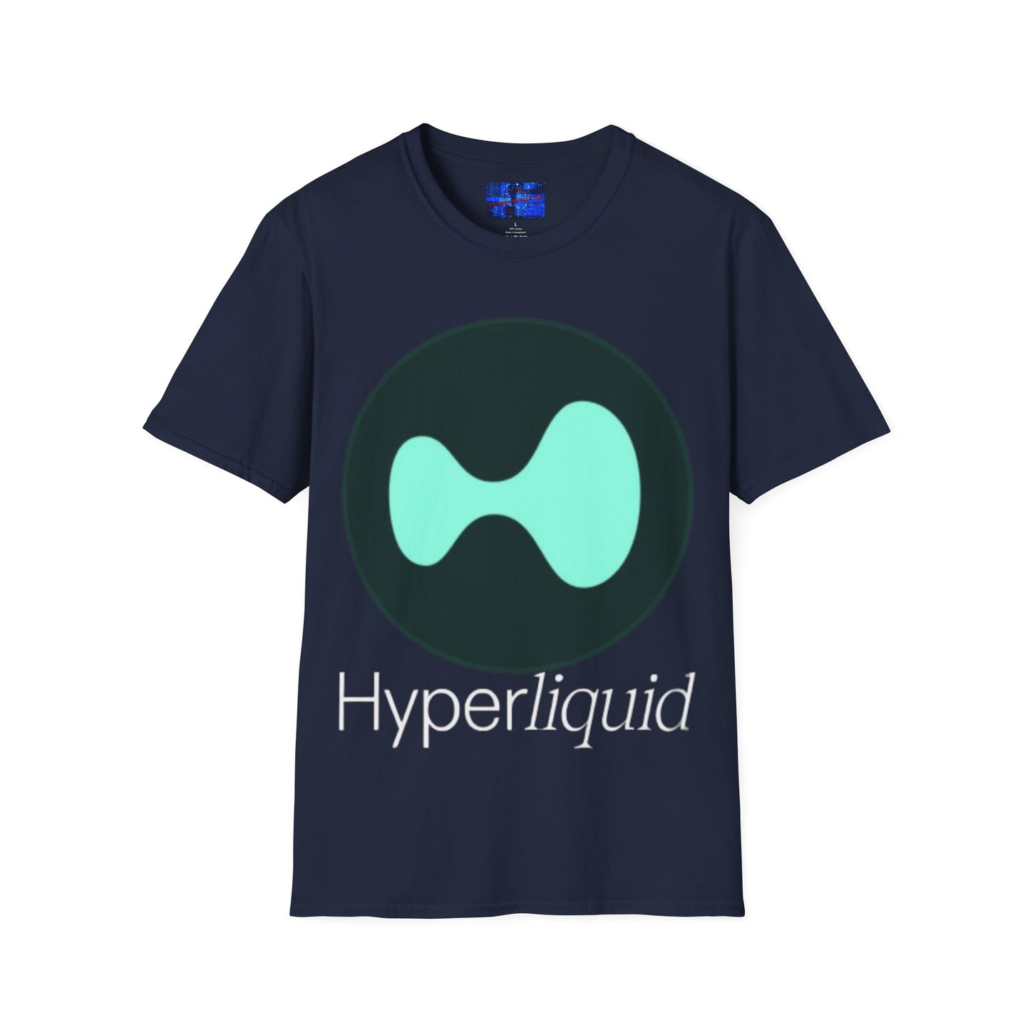Hyperliquid White font Unisex T-Shirt by cypherpunkgear.com