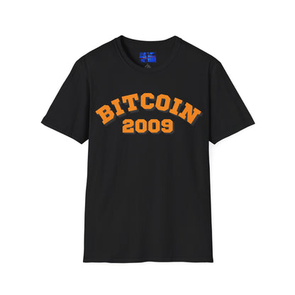 Bitcoin 2009 Dark colors Unisex T-Shirt by cypherpunkgear.com