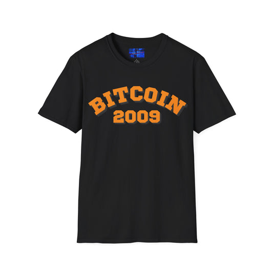 Bitcoin 2009 Dark colors Unisex T-Shirt by cypherpunkgear.com