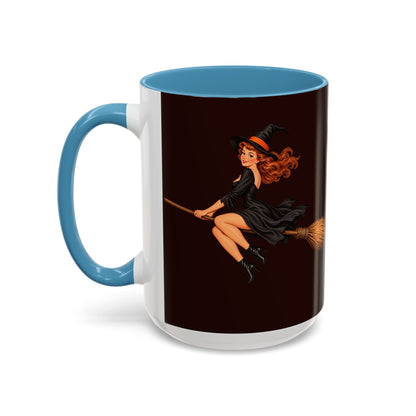 Hazel Hex Brown Accent Mug by CreepyCrafts.boo