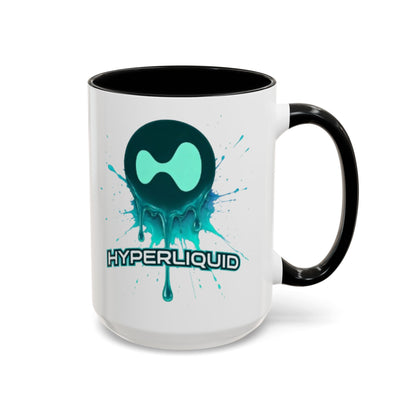 HYPE Drip White Accent Mug by cypherpunkgear.com