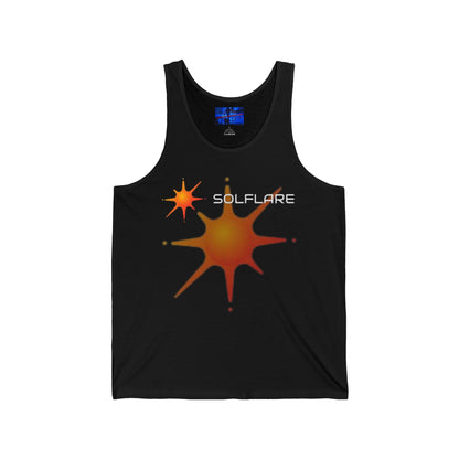 Solflare Unisex Jersey Tank Top by cypherpunkgear.com